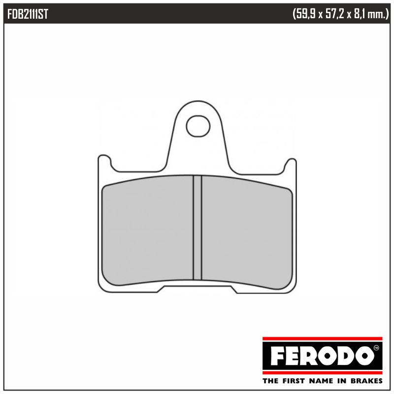 FERODO FDB2111ST - тормозные накладки