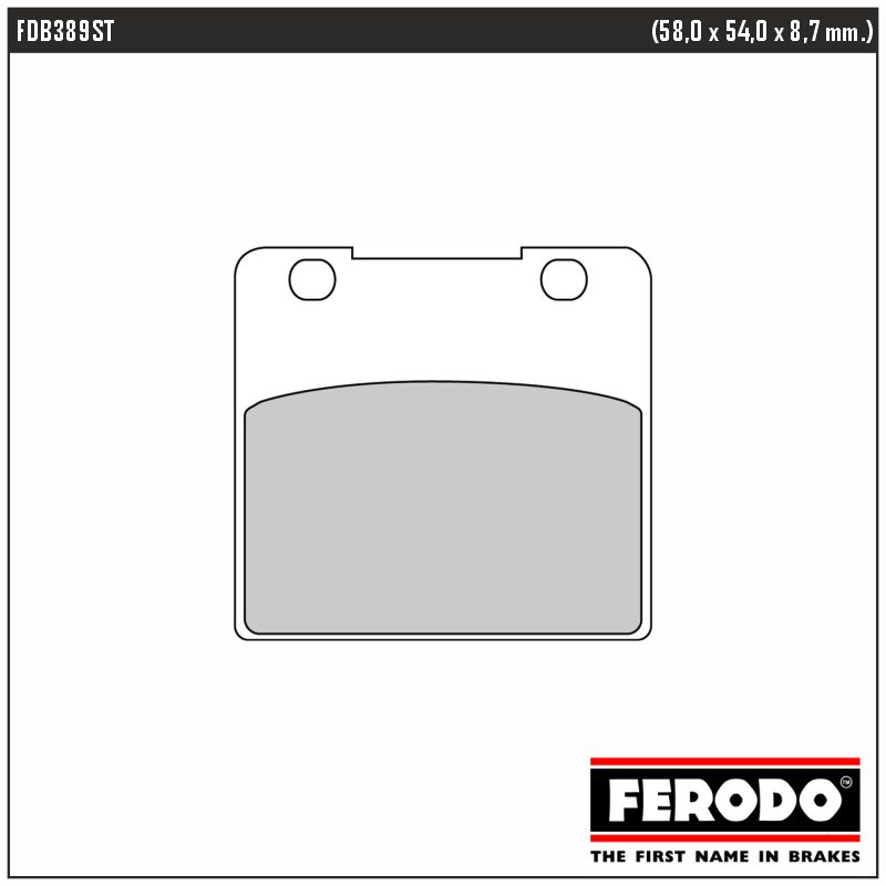 FERODO FDB389ST - тормозные накладки