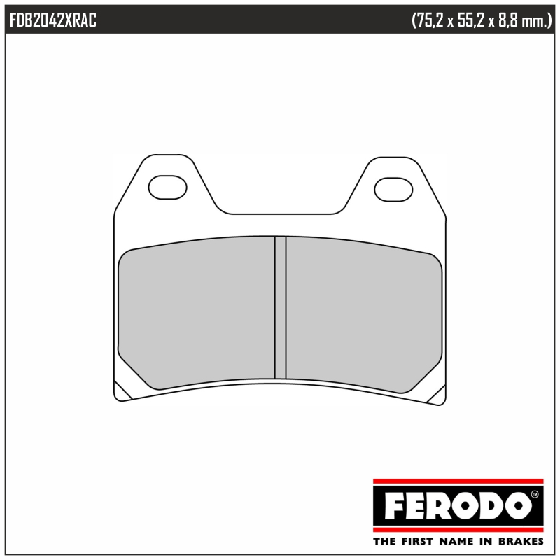 FERODO FDB2042XRAC - тормозные накладки