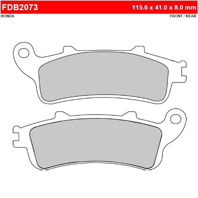 FERODO FDB2073SM - тормозные накладки