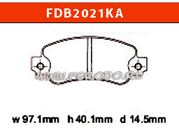 FERODO FDB2021KA - тормозные накладки (karting)