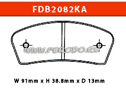 FERODO FDB2082KA - тормозные накладки (karting)