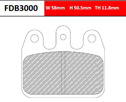 FERODO FDB3000KA - тормозные накладки (karting)