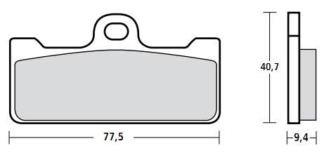 BREMBO 107A48602 - тормозные накладки