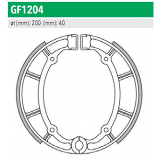 NEWFREN GF1204 - колодки тормозные барабанные