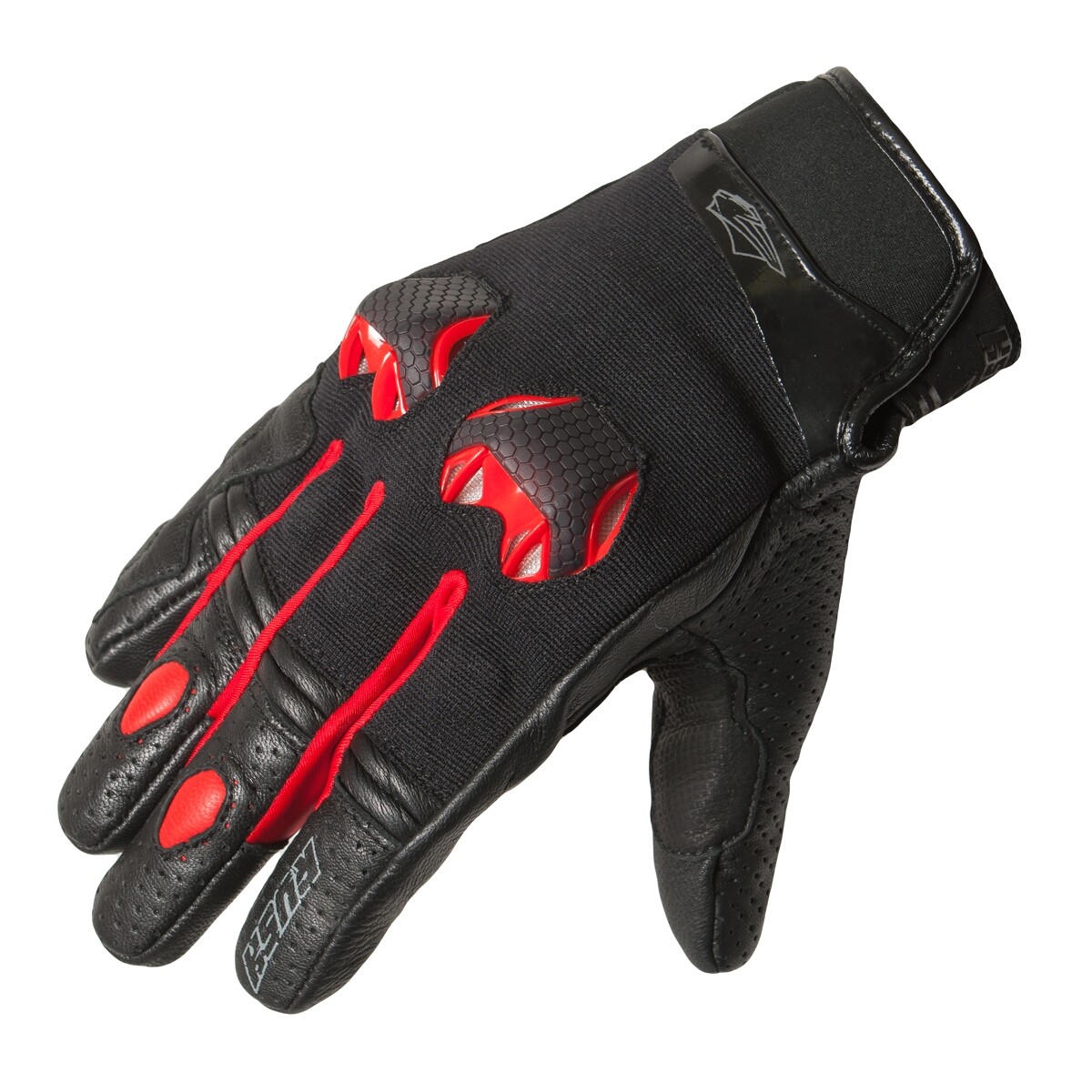 RUSH RR Light Red - текстильные мотоперчатки, XL