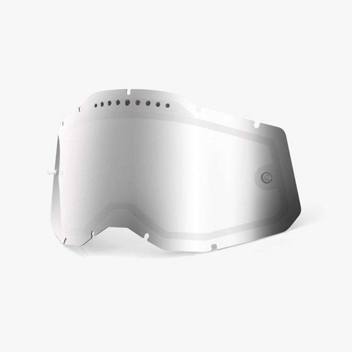 100% - линза (стекло) для кроссовых очков RC2/AC2/ST2 Replacement Lens Vented Dual Pane Mirror Silver