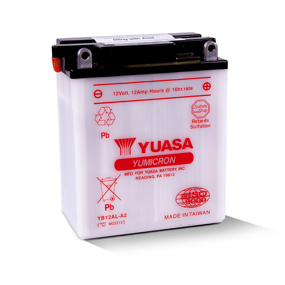 YUASA YB12AL-A2 - аккумулятор HIGH PERFORMANCE
