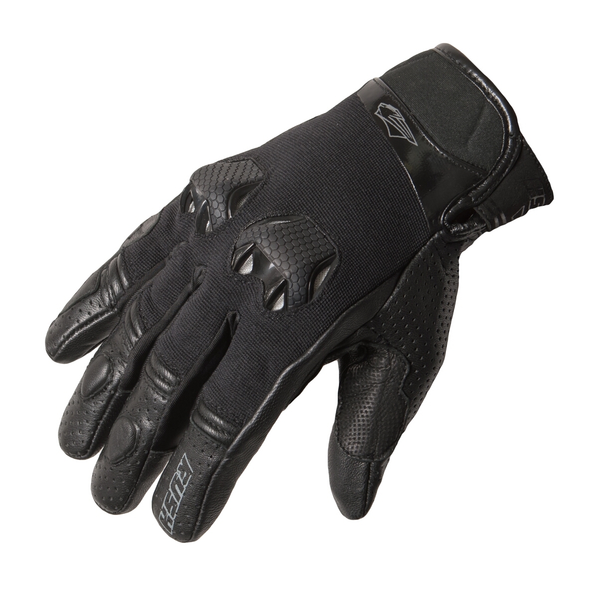 RUSH RR Light Black - текстильные мотоперчатки, XL