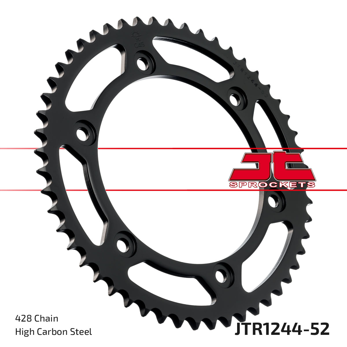 JT SPROCKETS JTR1244.52 - звезда приводная ведомая