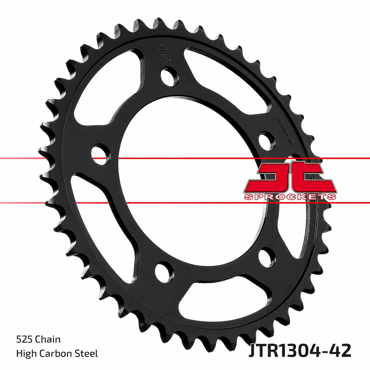 JT SPROCKETS JTR1304.42ZBK - звезда приводная ведомая (черная)