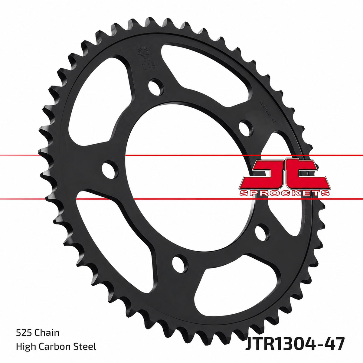 JT SPROCKETS JTR1304.47ZBK - звезда приводная ведомая (черная)