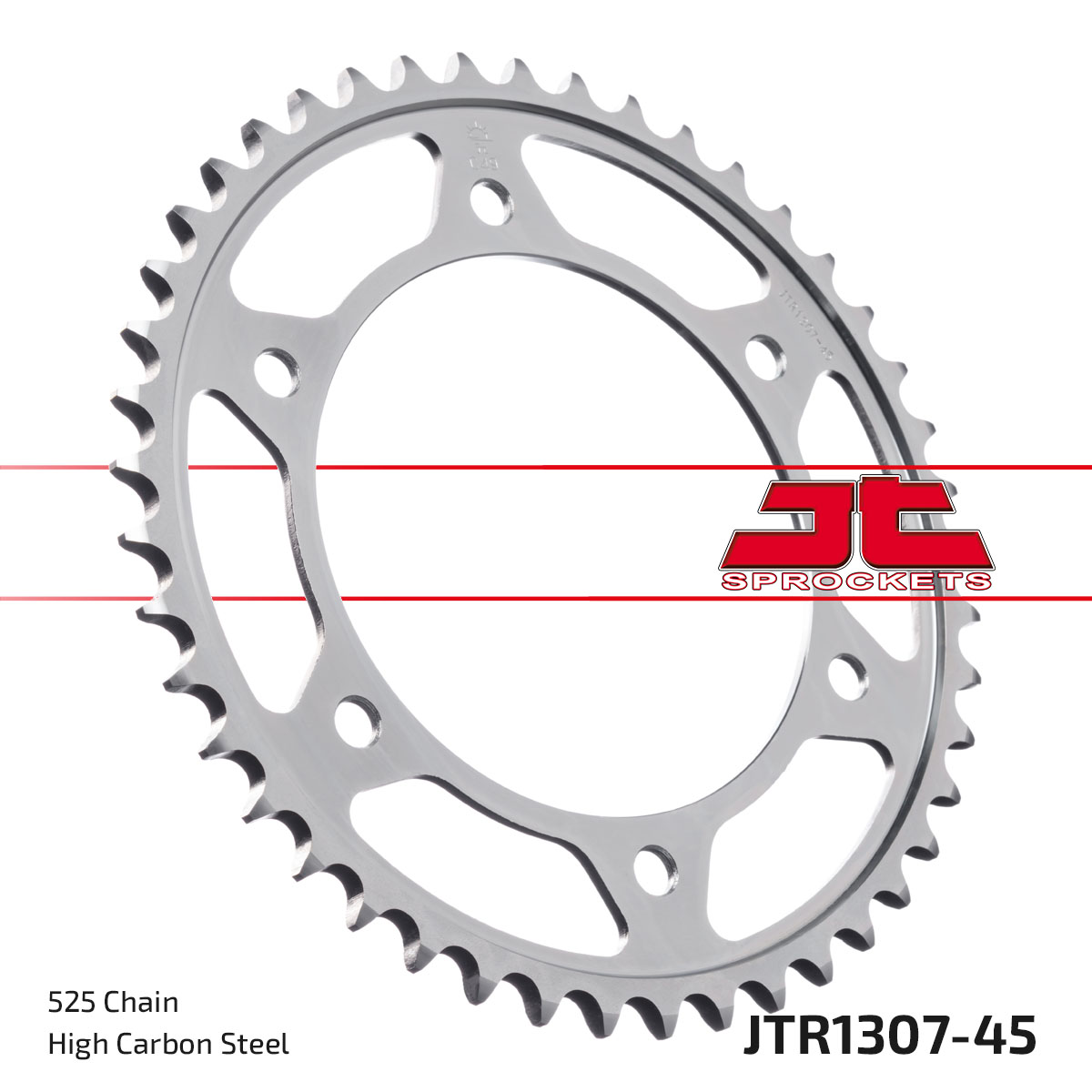 JT SPROCKETS JTR1307.45ZBK - звезда приводная ведомая (черная)