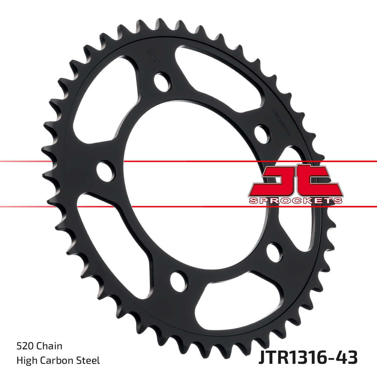JT SPROCKETS JTR1316.43 - звезда приводная ведомая