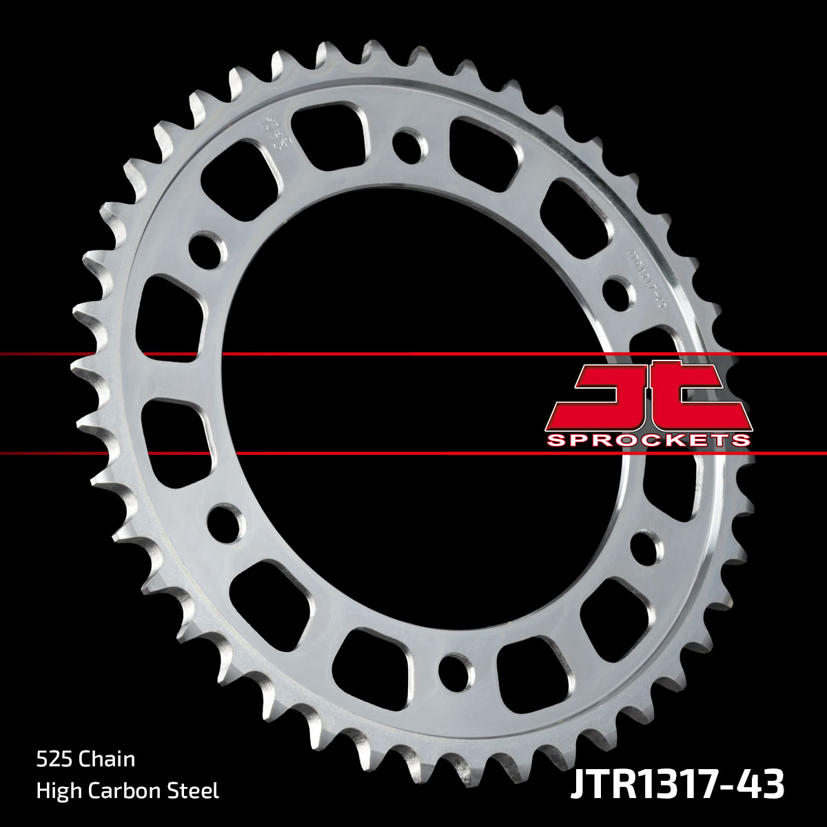 JT SPROCKETS JTR1317.43 - звезда приводная ведомая