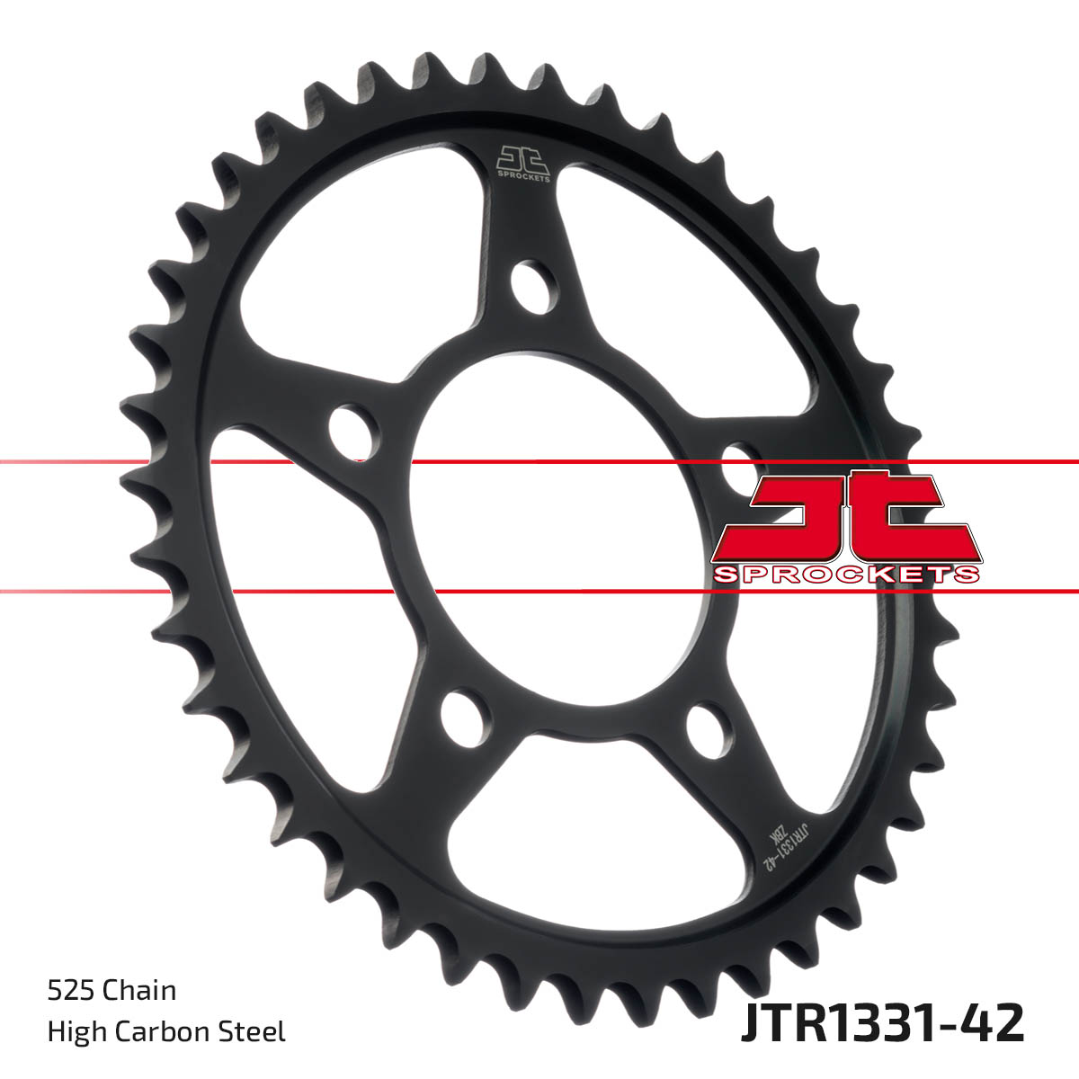 JT SPROCKETS JTR1331.42ZBK - звезда приводная ведомая (черная)