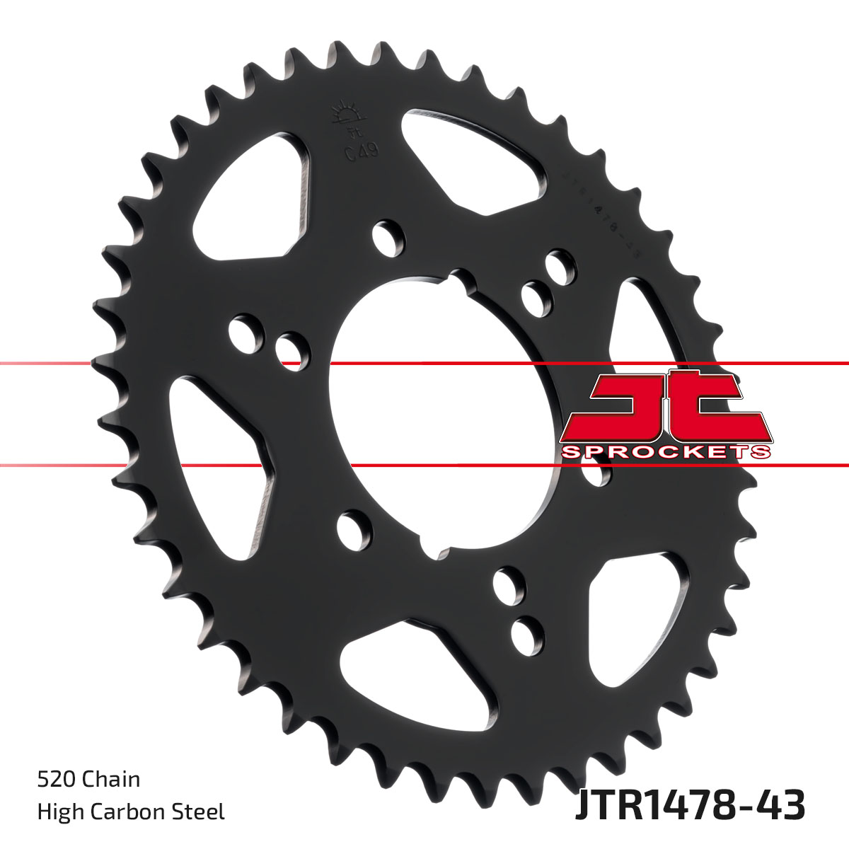JT SPROCKETS JTR1478.43 - звезда приводная ведомая
