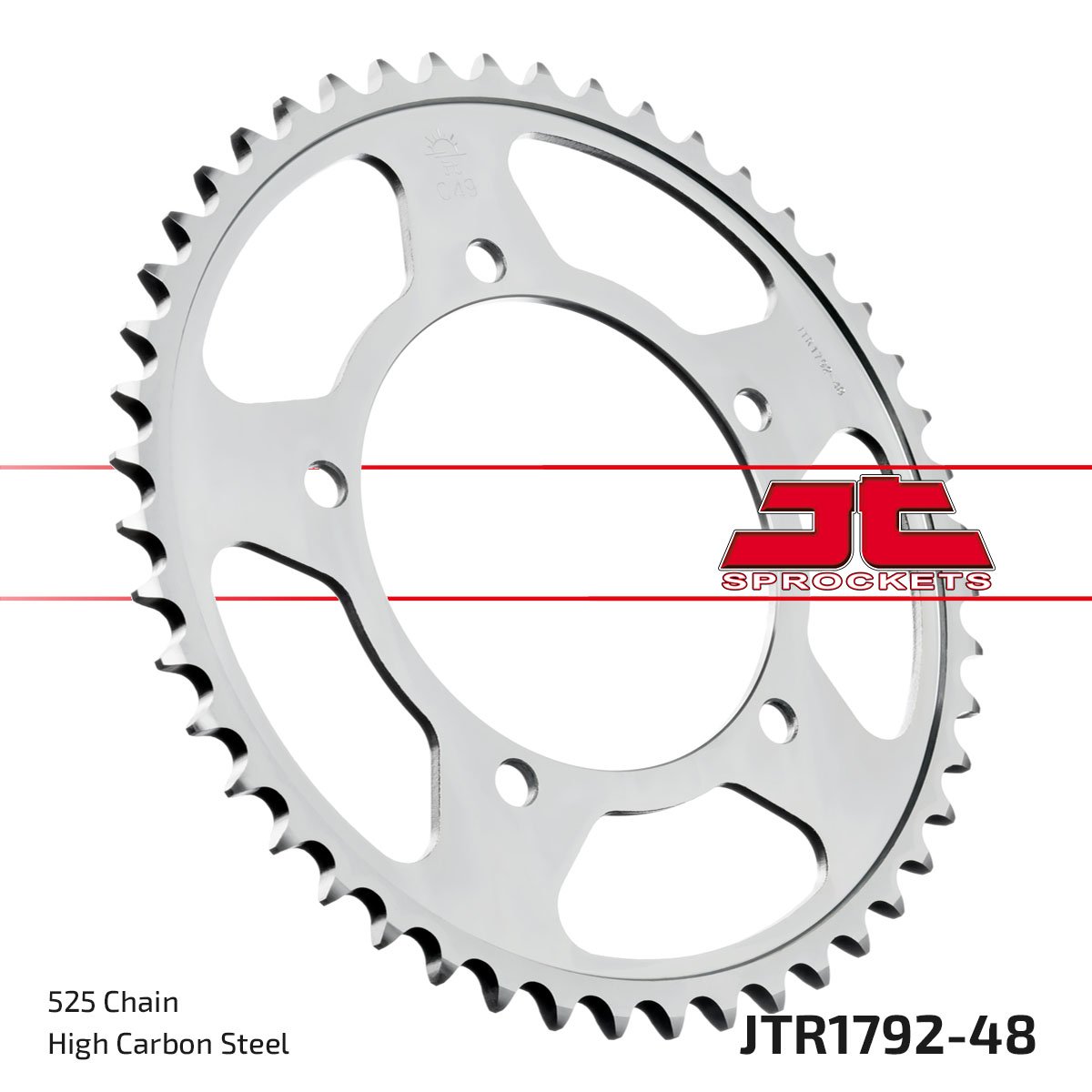 JT SPROCKETS JTR1792.48ZBK - звезда приводная ведомая (черная)