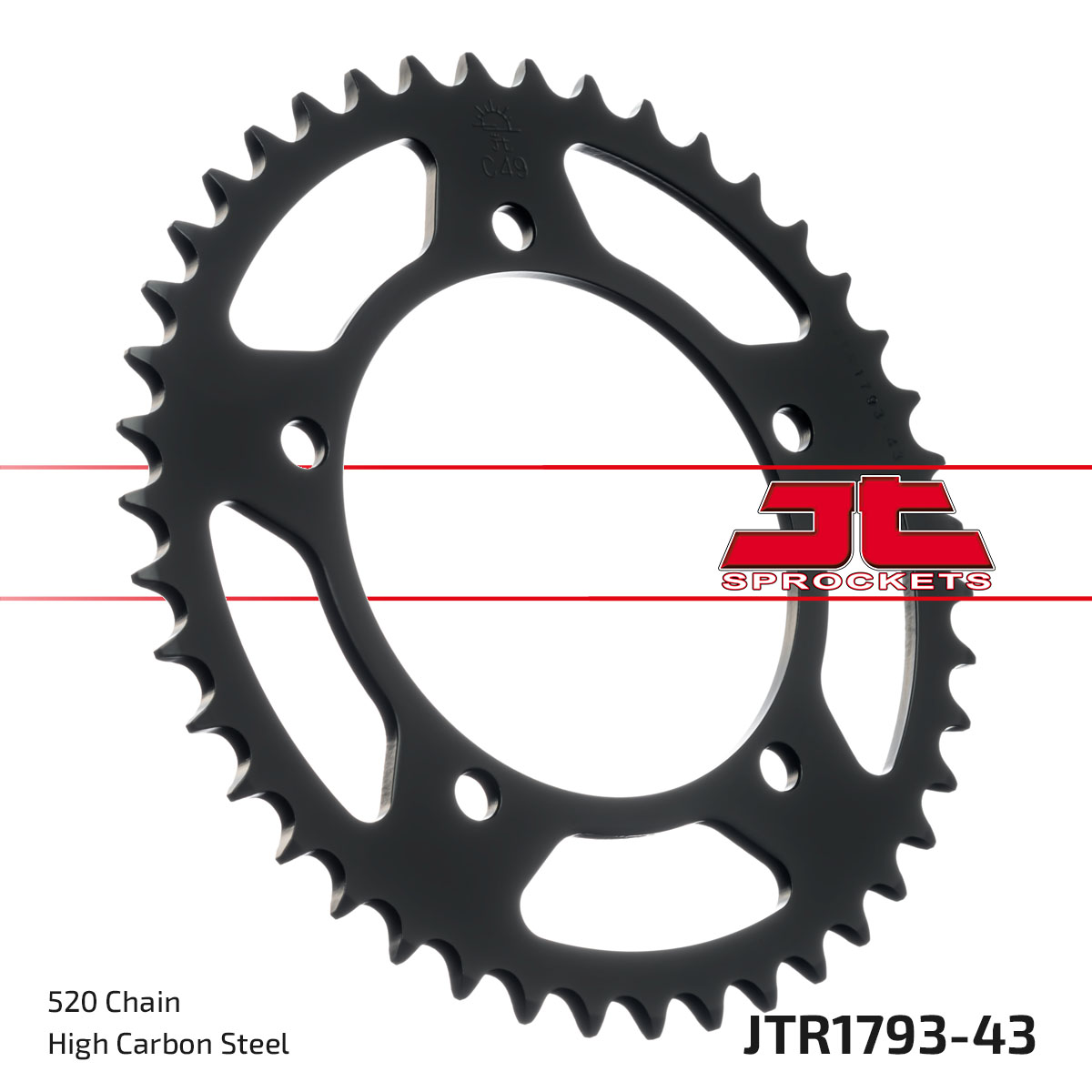 JT SPROCKETS JTR1793.43 - звезда приводная ведомая