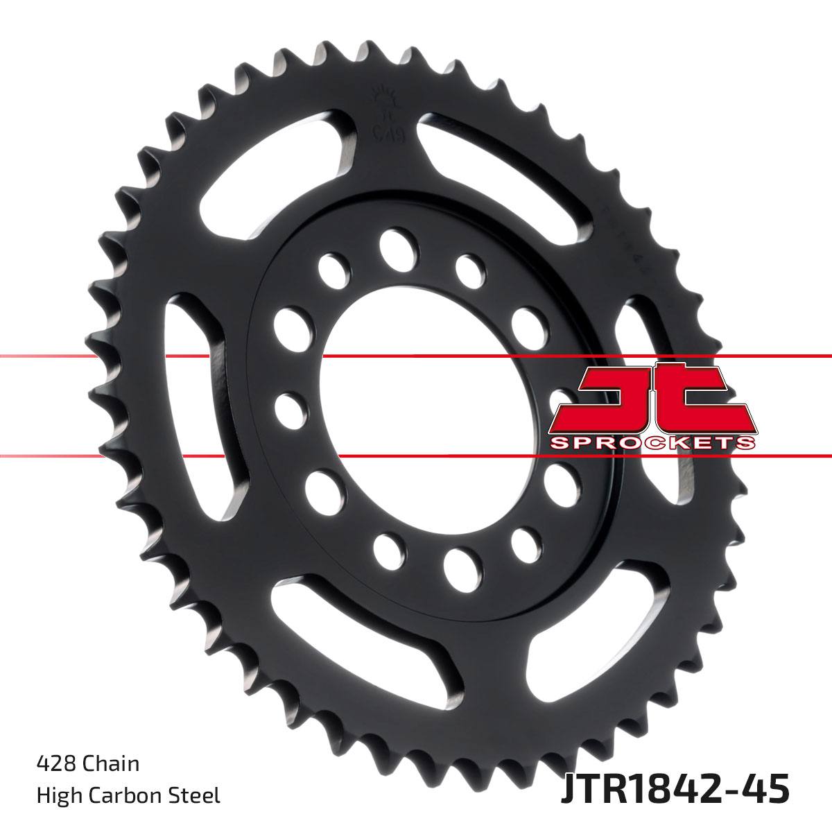 JT SPROCKETS JTR1842.45 - звезда приводная ведомая