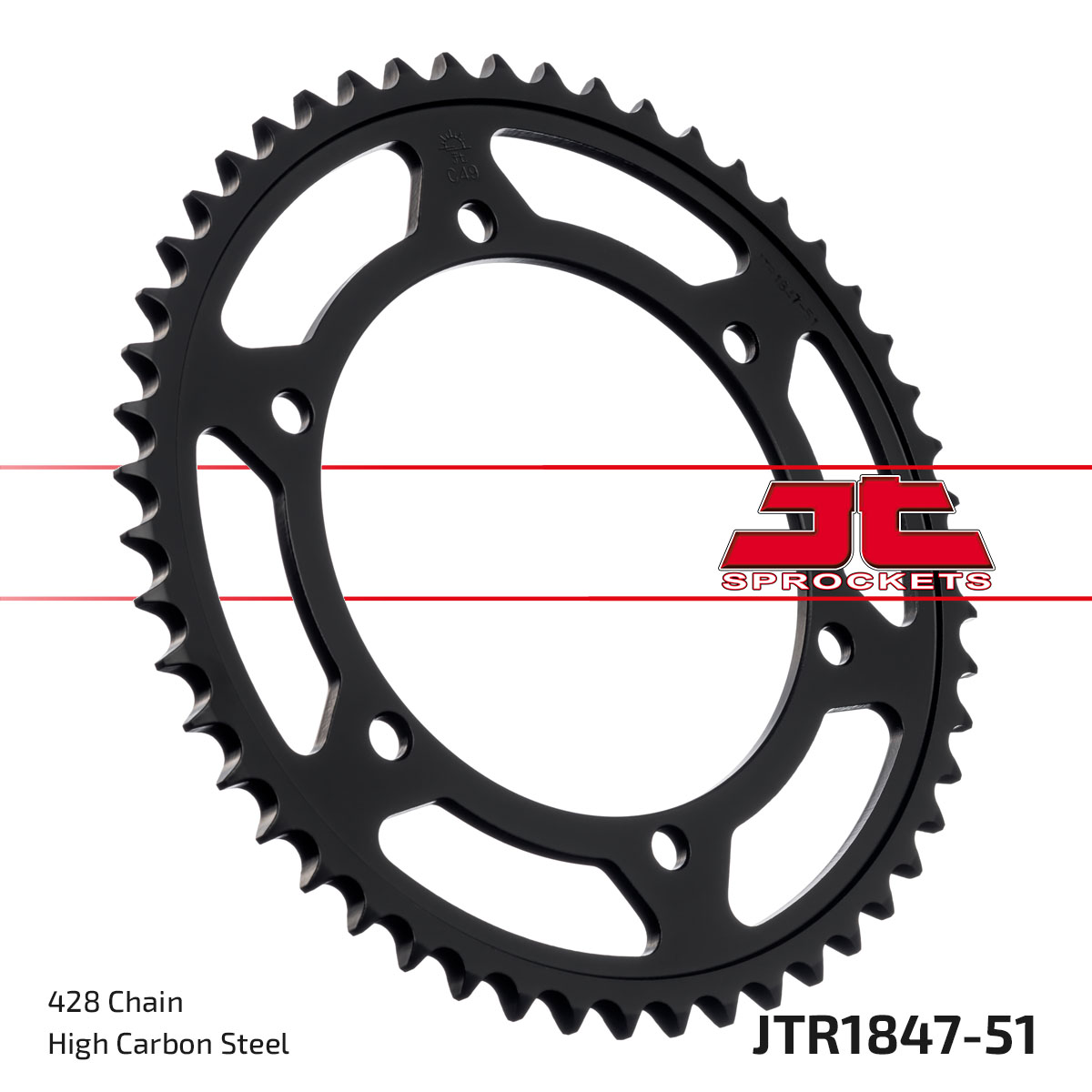 JT SPROCKETS JTR1847.51 - звезда приводная ведомая