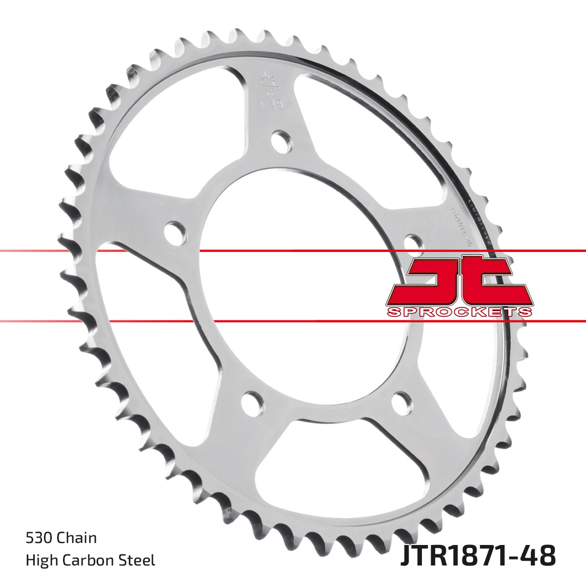 JT SPROCKETS JTR1871.48ZBK - звезда приводная ведомая (черная)