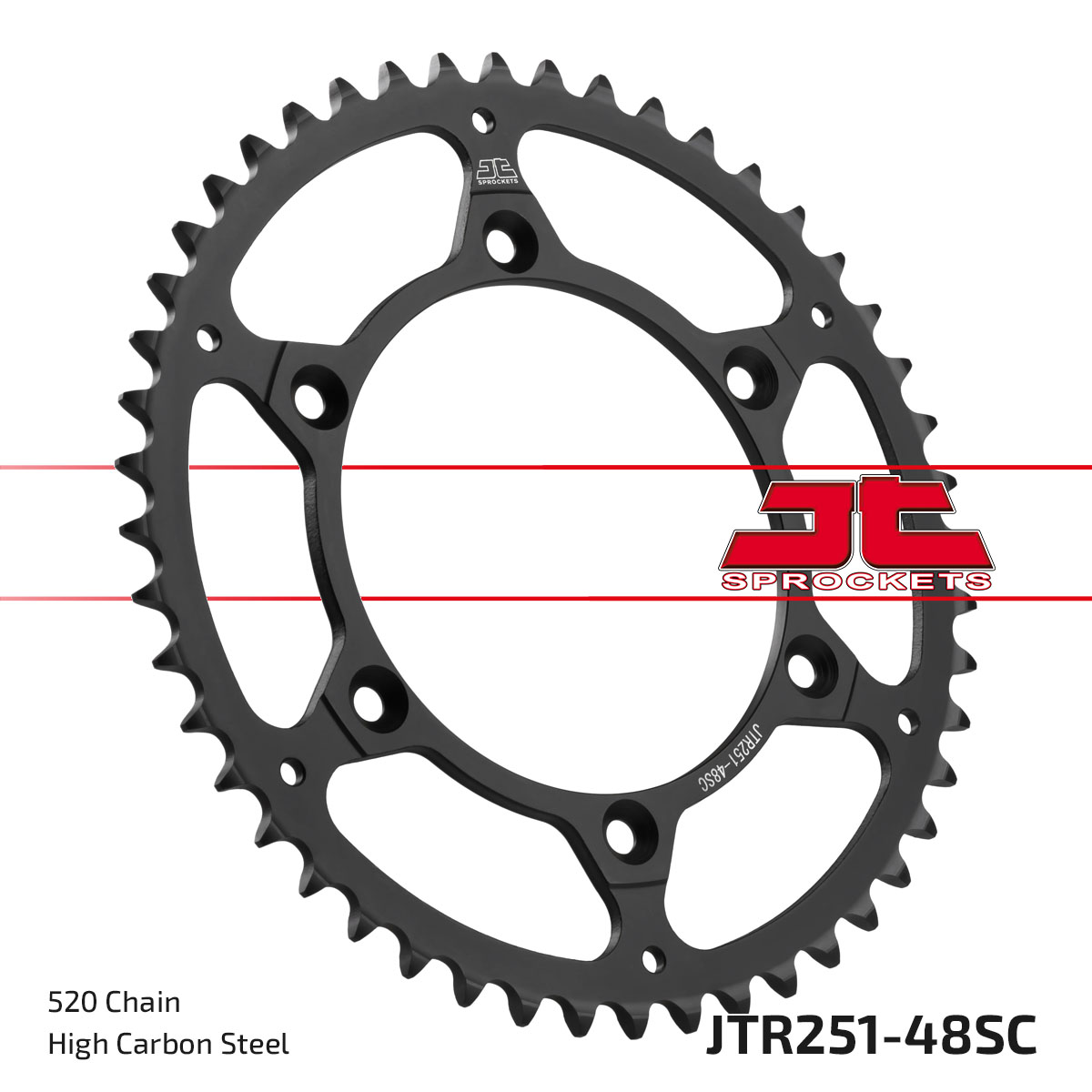 JT SPROCKETS JTR251.48SC - звезда приводная ведомая