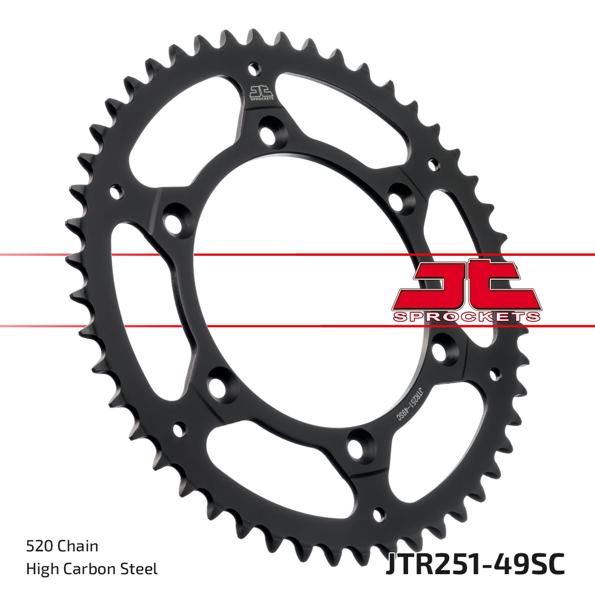 JT SPROCKETS JTR251.49SC - звезда приводная ведомая