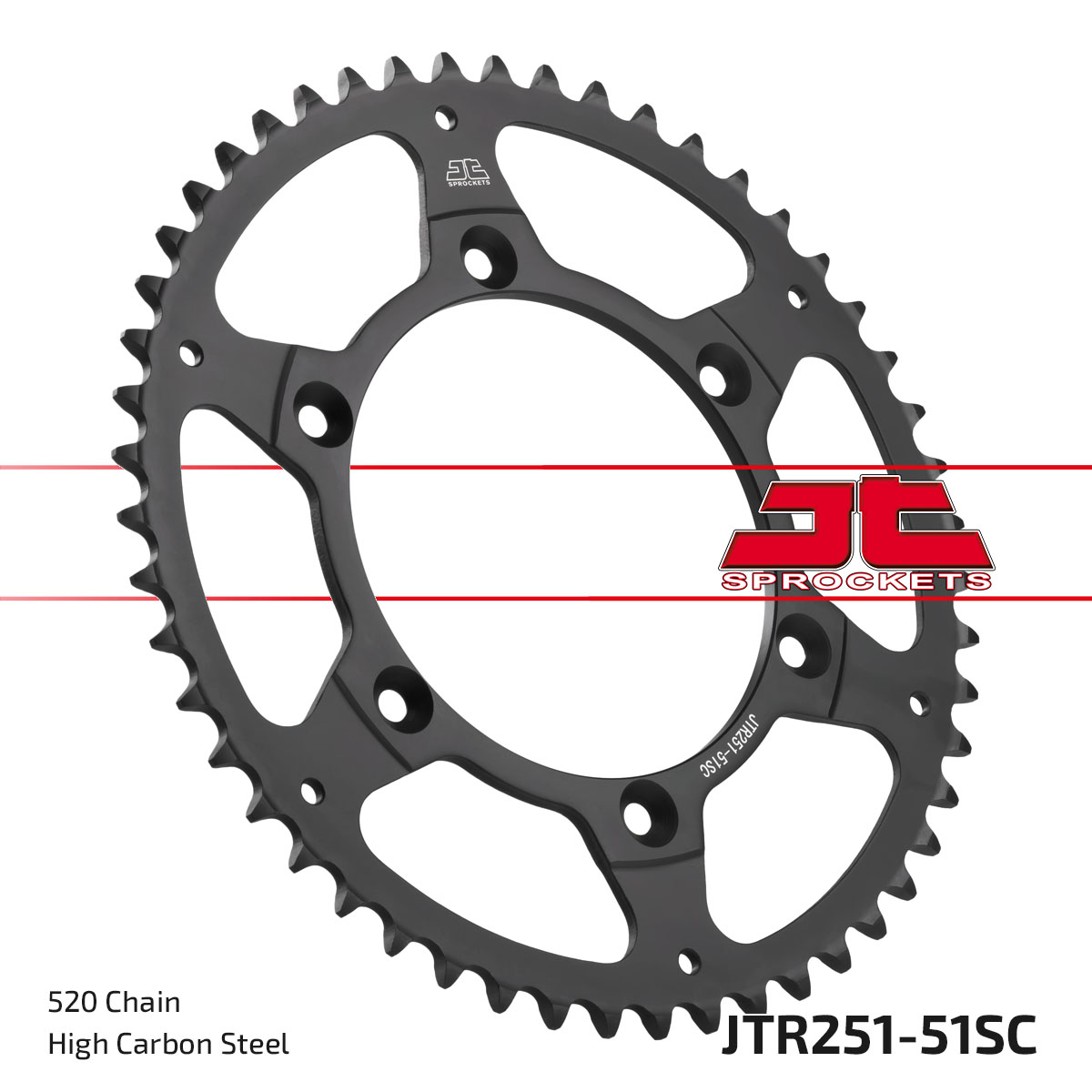 JT SPROCKETS JTR251.51SC - звезда приводная ведомая