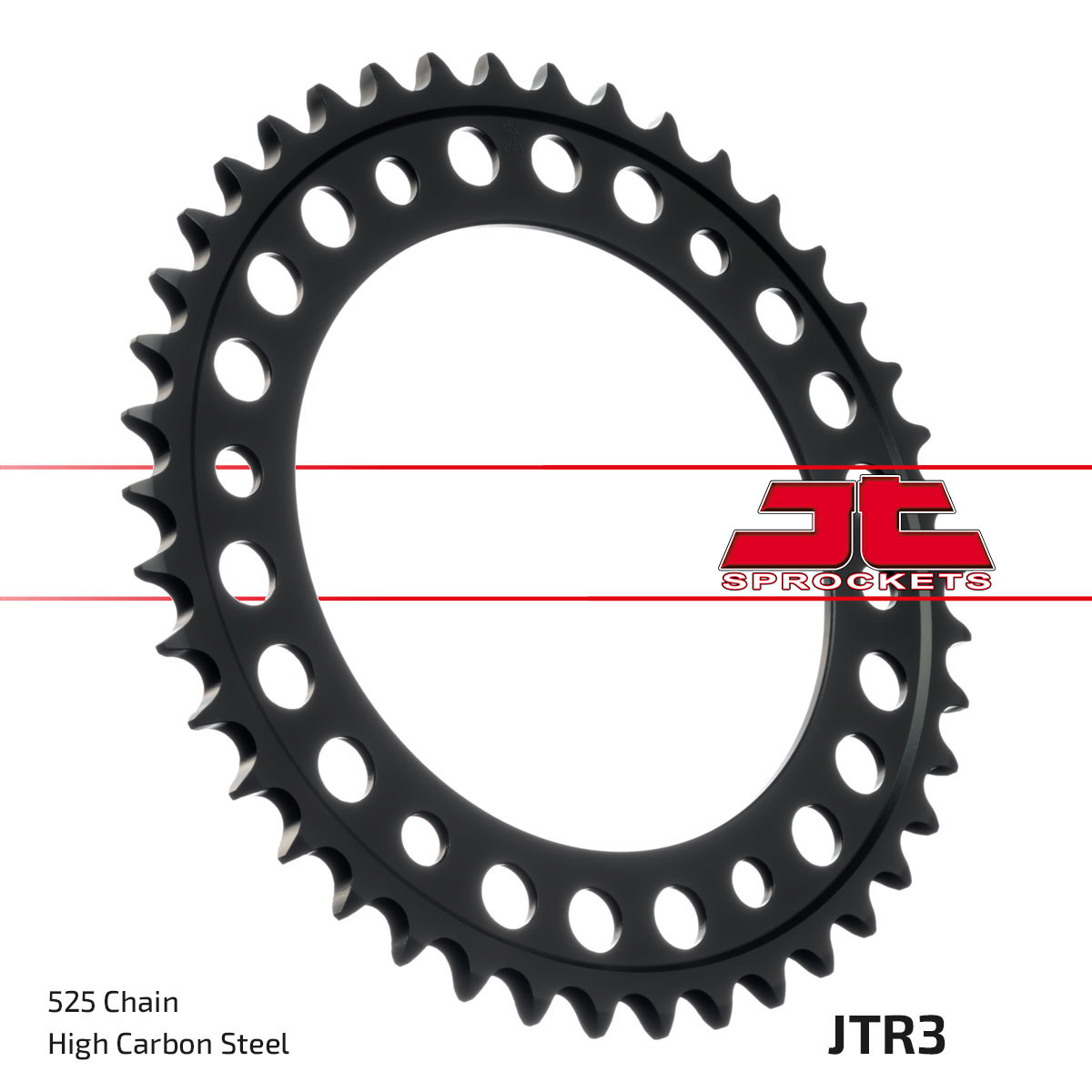 JT SPROCKETS JTR3.47ZBK - звезда приводная ведомая (черная)