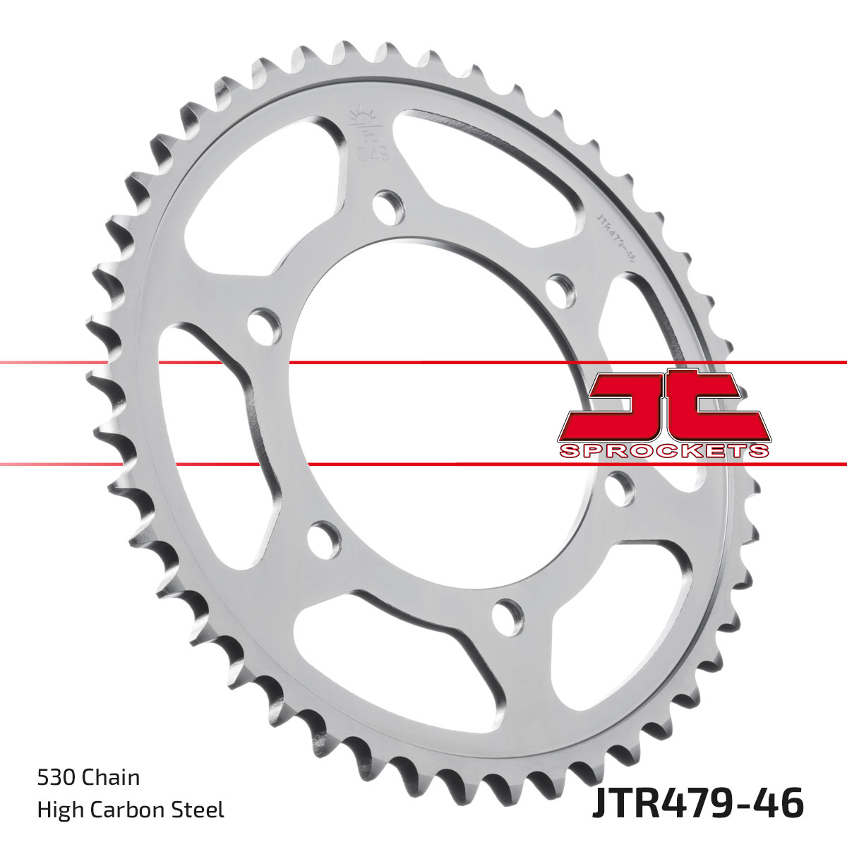 JT SPROCKETS JTR479.46ZBK - звезда приводная ведомая (черная)
