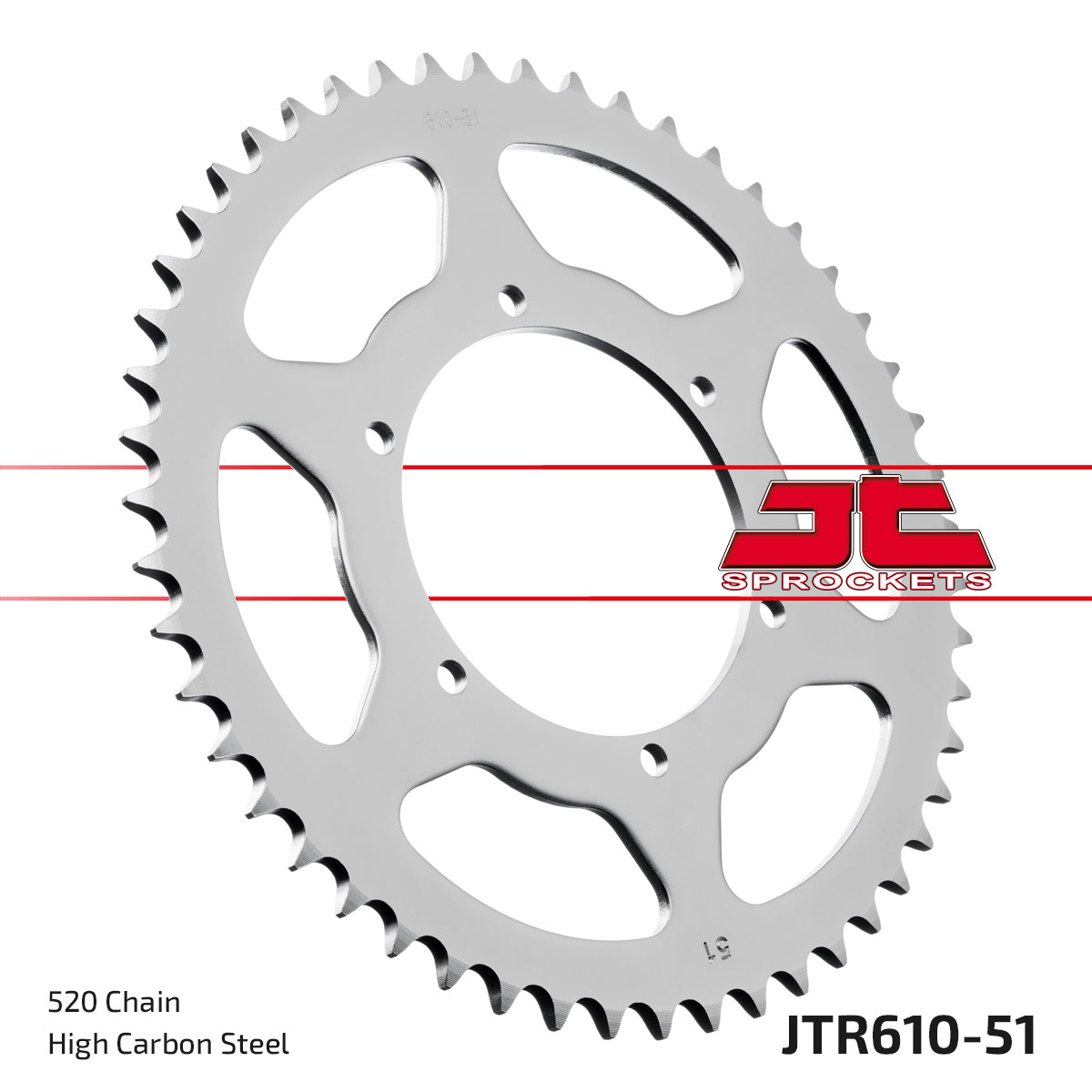 JT SPROCKETS JTR610.51 - звезда приводная ведомая