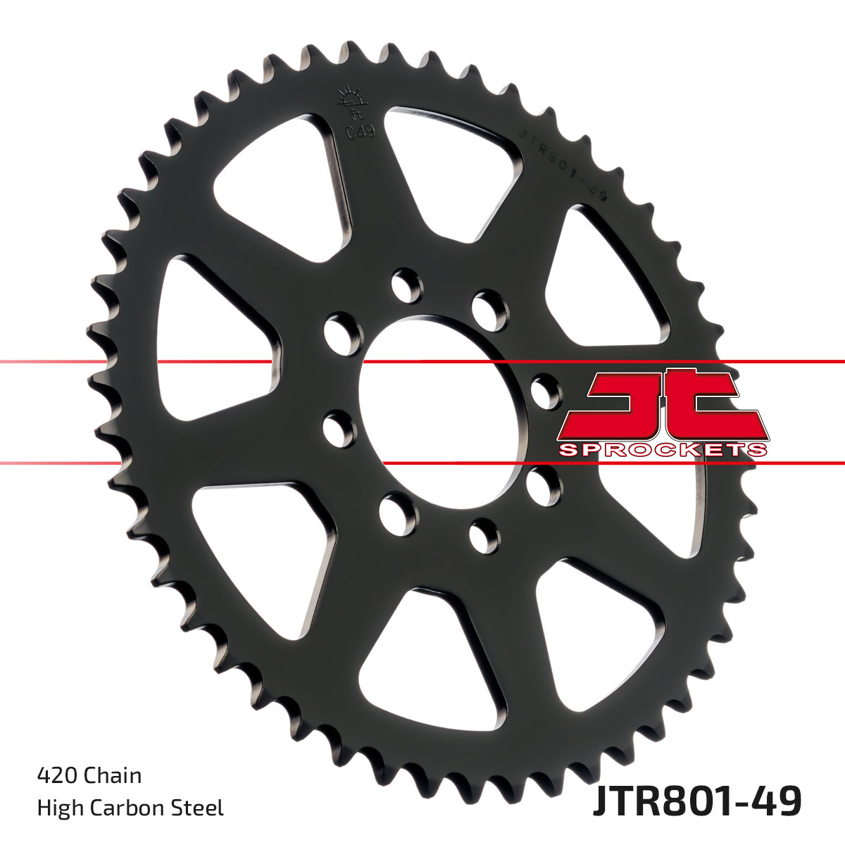 JT SPROCKETS JTR801.49 - звезда приводная ведомая