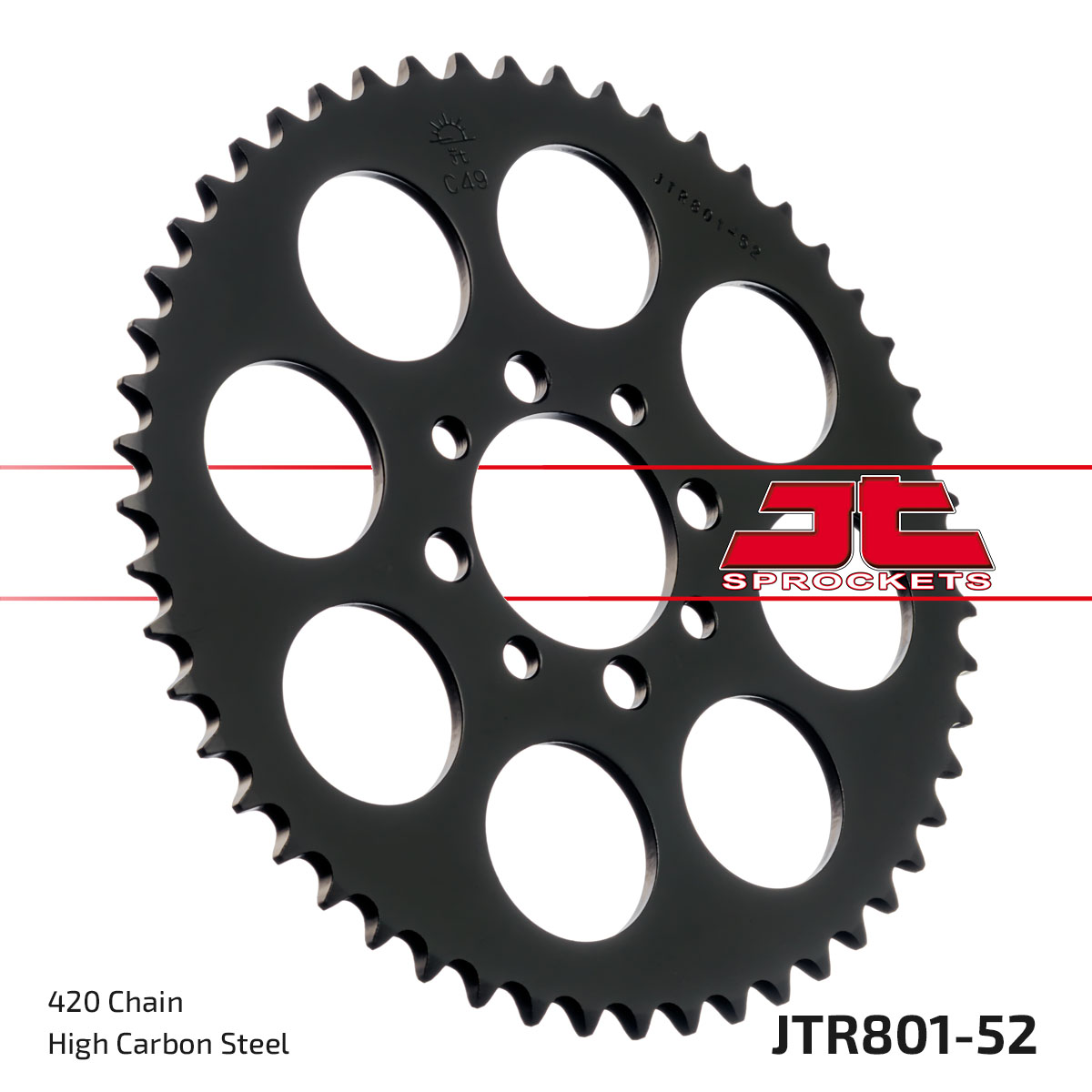 JT SPROCKETS JTR801.52 - звезда приводная ведомая