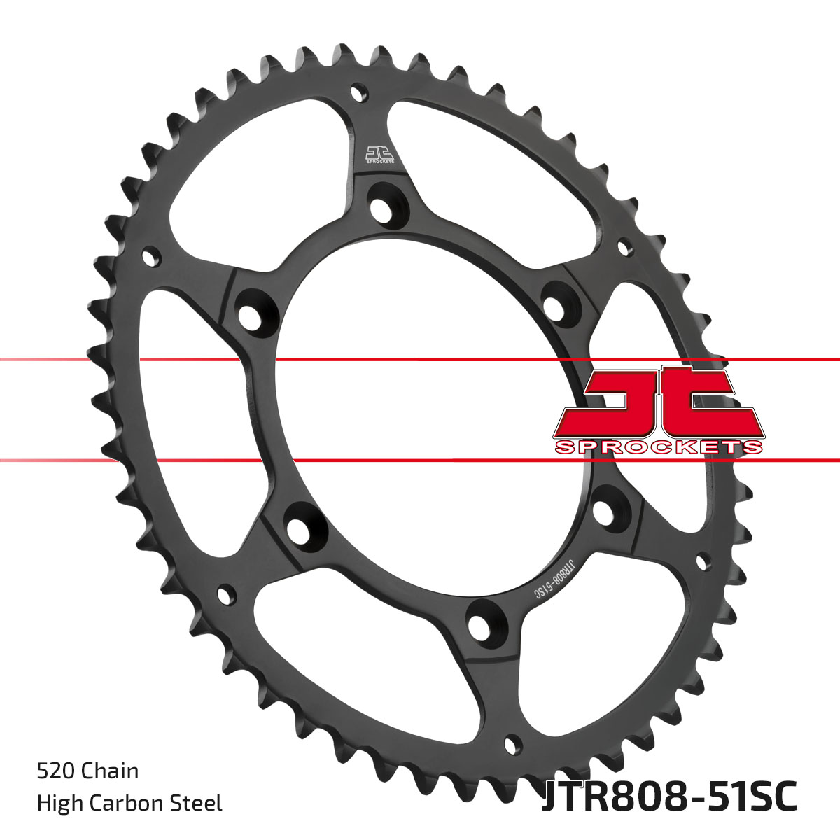 JT SPROCKETS JTR808.51SC - звезда приводная ведомая