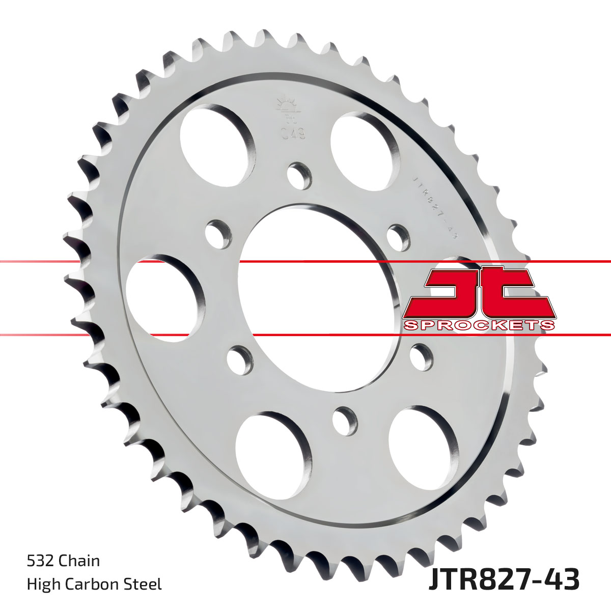 JT SPROCKETS JTR827.43 - звезда приводная ведомая