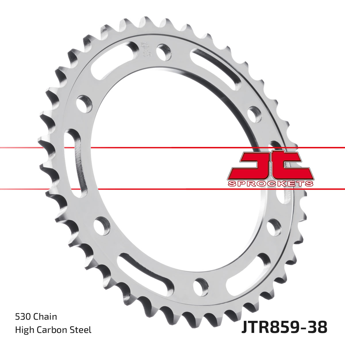 JT SPROCKETS JTR859.38ZBK - звезда приводная ведомая (черная)