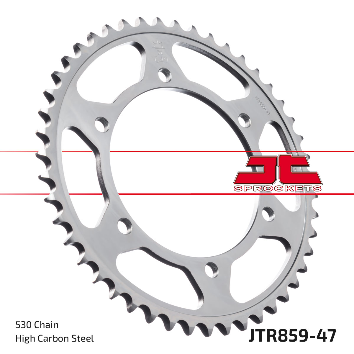 JT SPROCKETS JTR859.47ZBK - звезда приводная ведомая (черная)