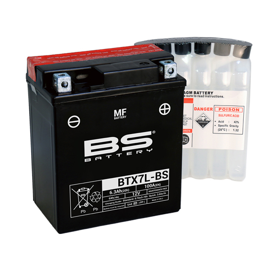 BS-BATTERY YTX7L-BS - аккумулятор MF