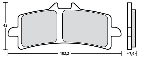BREMBO 107A48669 - тормозные накладки