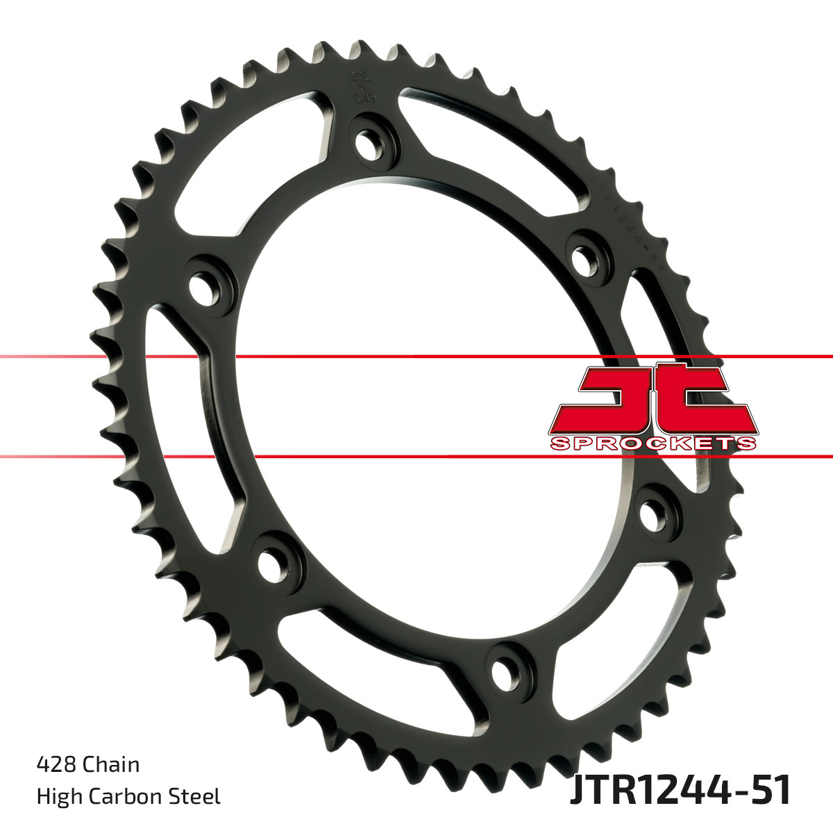 JT SPROCKETS JTR1244.51 - звезда приводная ведомая