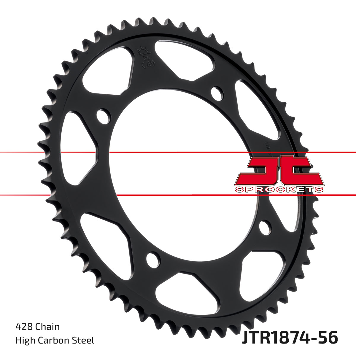 JT SPROCKETS JTR1874.56 - звезда приводная ведомая