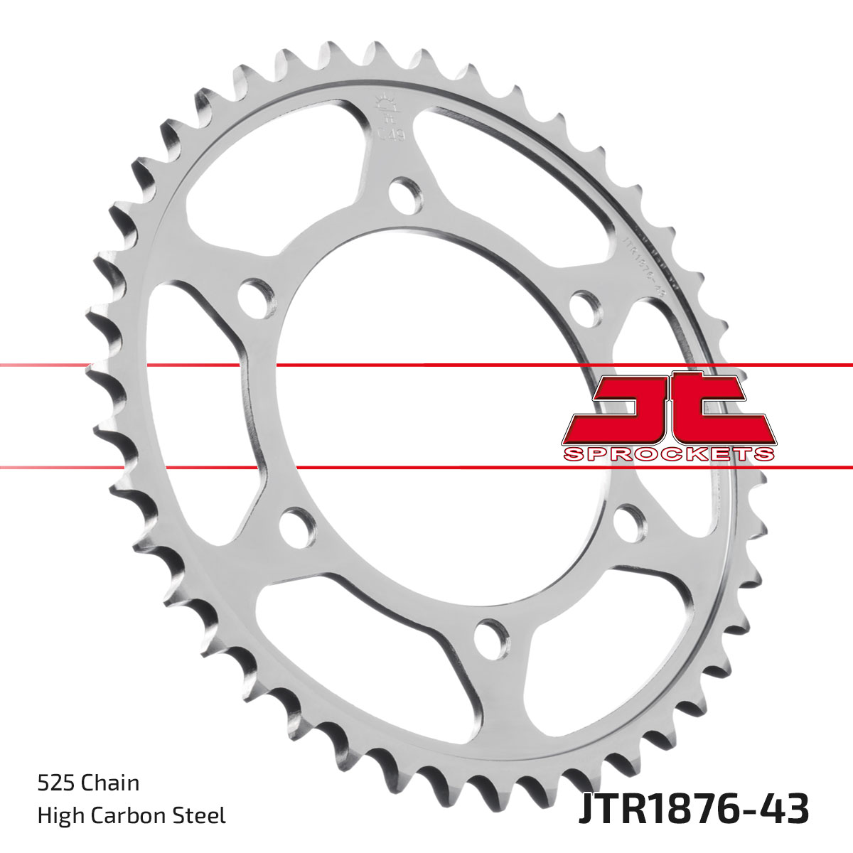JT SPROCKETS JTR1876.43 - звезда приводная ведомая