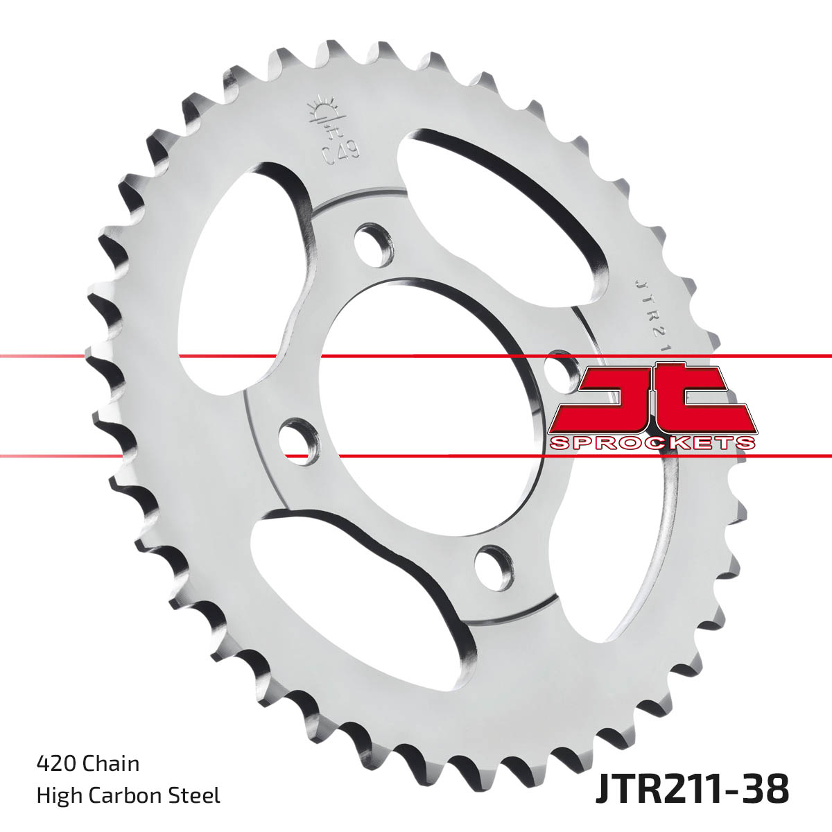 JT SPROCKETS JTR211.38 - звезда приводная ведомая