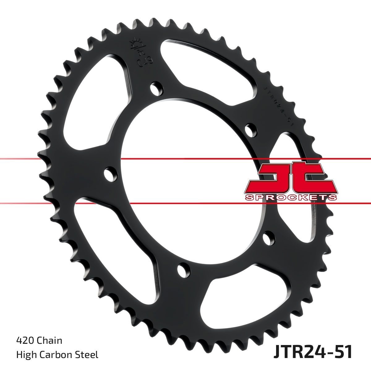 JT SPROCKETS JTR24.51 - звезда приводная ведомая