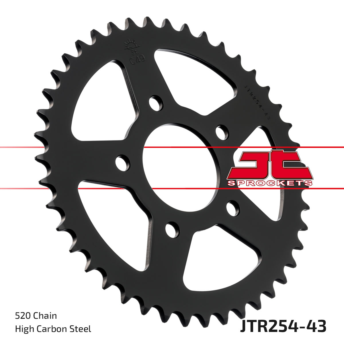 JT SPROCKETS JTR254.43 - звезда приводная ведомая