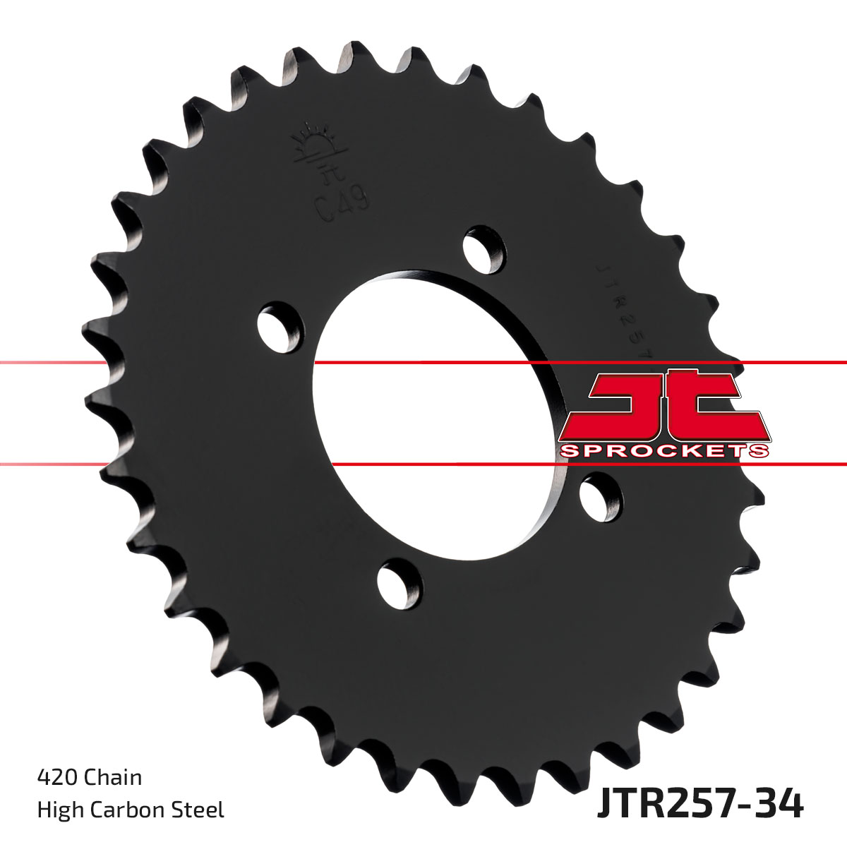 JT SPROCKETS JTR257.34 - звезда приводная ведомая