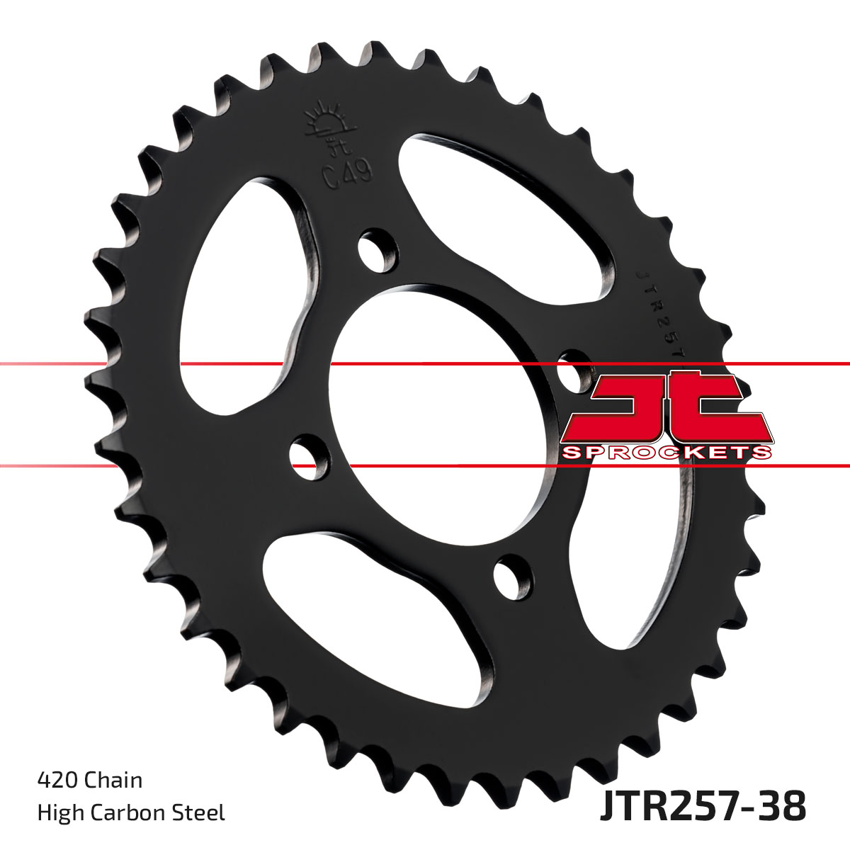 JT SPROCKETS JTR257.38 - звезда приводная ведомая