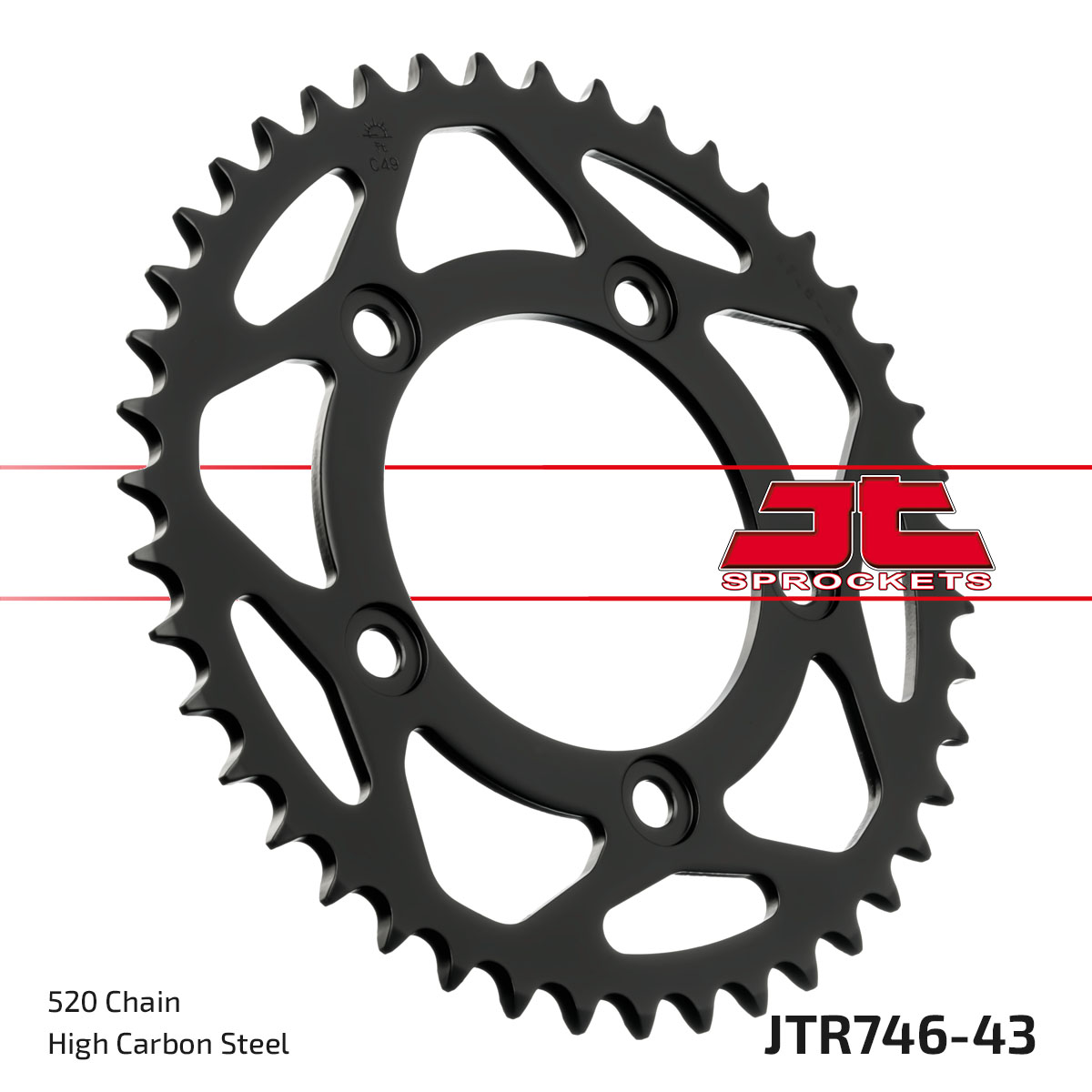 JT SPROCKETS JTR746.43 - звезда приводная ведомая