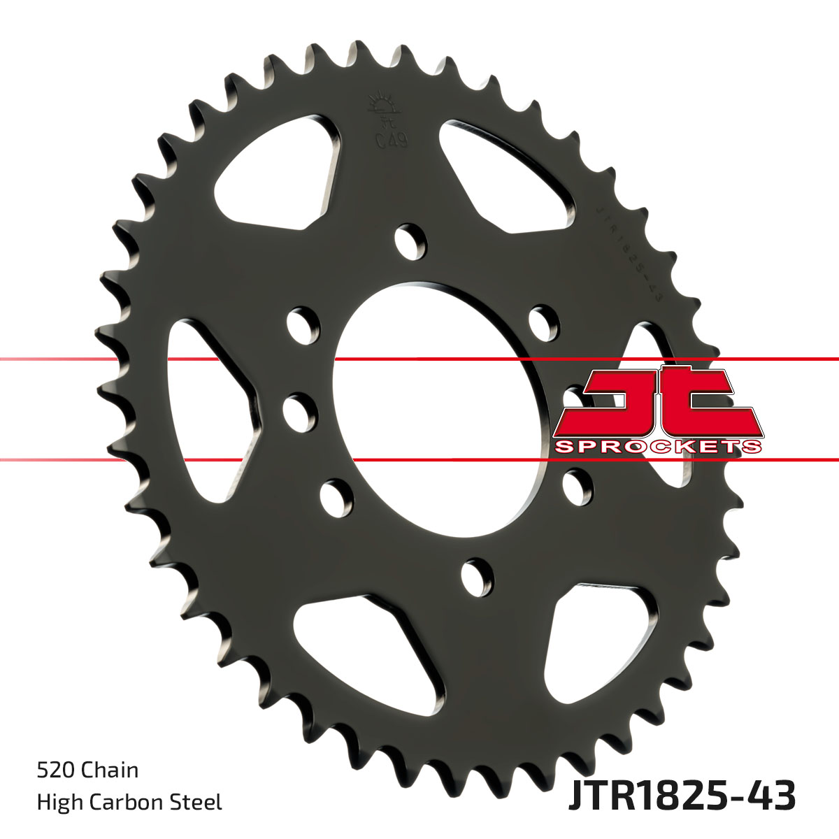 JT SPROCKETS JTR1825.43 - звезда приводная ведомая